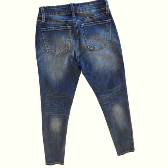 KanCan Mid Rise Skinny stretch Jeans Womens Sz 7 / 27 blue Medium Wash Estilo - Picture 2 of 12